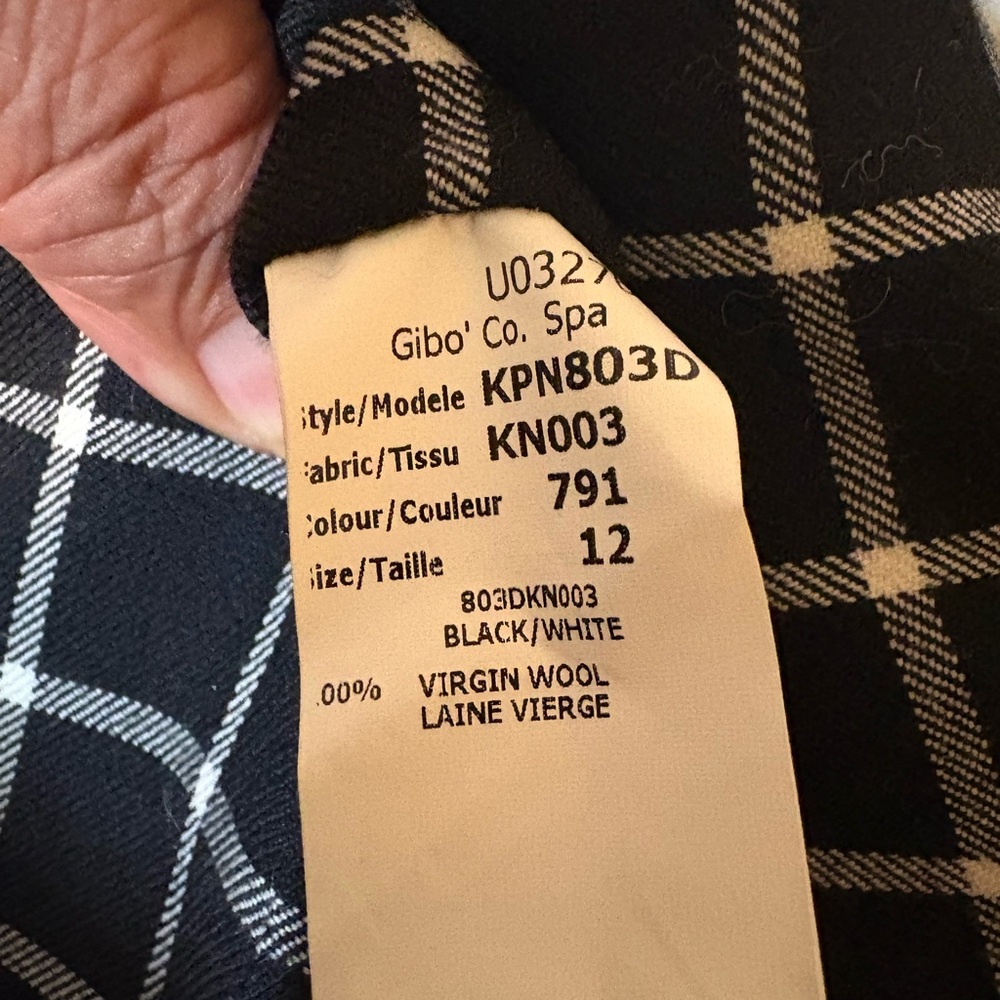 Michael Kors Black and White Grid Blazer - Picture 5 of 7
